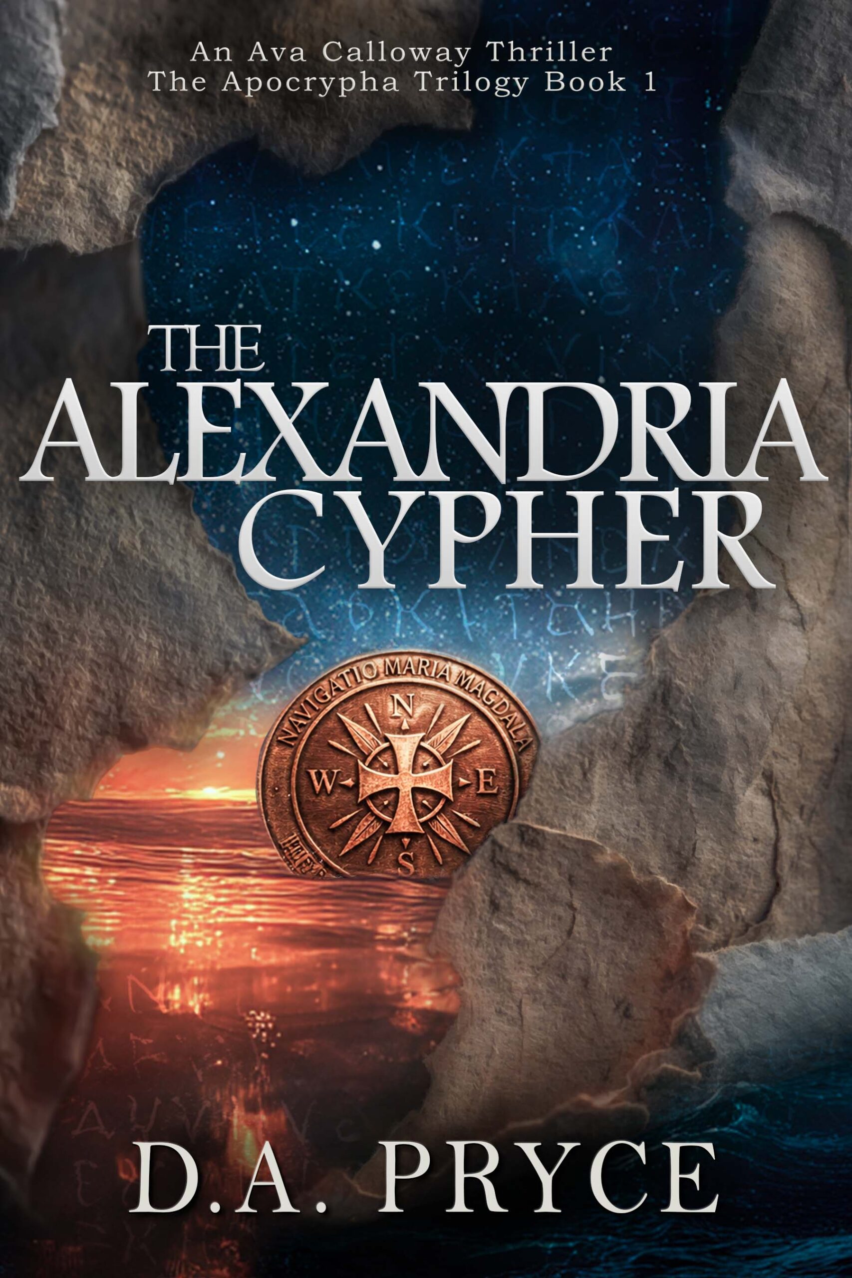 The Alexandria Cypher by D.A. Pryce, Book 1 of The Apocrypha Trilogy — book cover